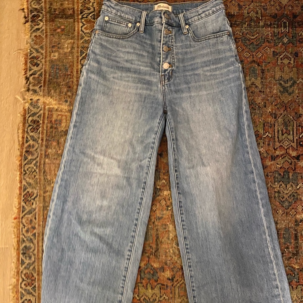 Madewell Wide Leg Crop Jeans